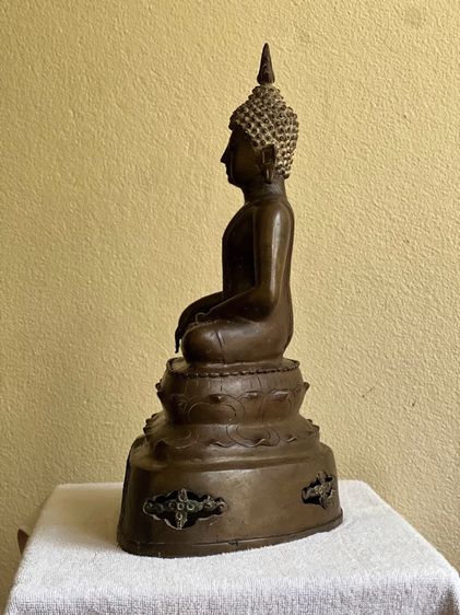 พระบูชาเชียงแสนสิงห์สาม เนื้อสัมฤทธิ์ หน้าตัก 7 นิ้ว สูง 16.5 นิ้ว รูปที่ 4