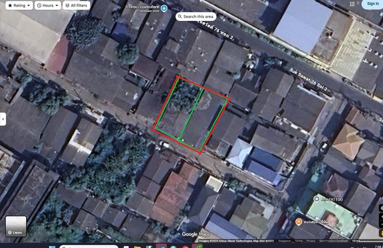 ที่ดินพร้อมบ้าน หน้ากว้างติดถนน มีโฉนด