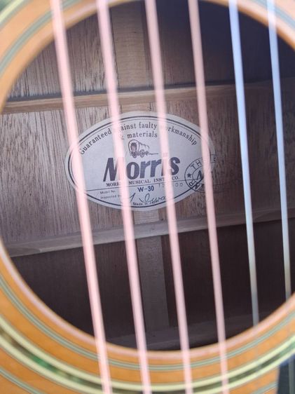กีตาร์โปร่งวินเทจ สวยมาก Morris W30 made in Japan รูปที่ 3