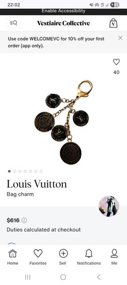 เหรียญ​ Bag​ Charm​ Louis​ Vuitton​แท้ขายถูก รูปที่ 5