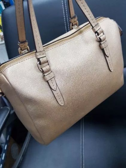 Coach แท้มือ2กระเป๋าCoach MINI  F50430 สี GOLD มือ2 สภาพดีพร้อมใช้งาน รูปที่ 2