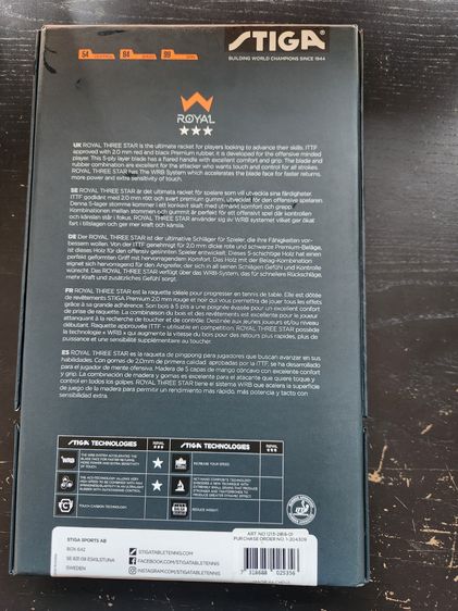 Stiga Table Tennis Rackets - like new รูปที่ 3