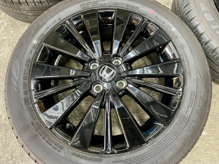ล้อแม็ก HONDA CITY EHEV RS ขอบ 16” ถอดป้ายแดง ยาง DUNLOP 185-60R16 ปี 25 สีเส้นตุ่มหน้ายางยังอยู่ครบ รูปที่ 5