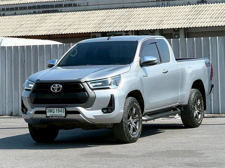 Toyota Hilux Revo 2021 Smart Cab 2.4 Mid 4WD Pickup ดีเซล ไม่ติดแก๊ส เกียร์ธรรมดา เทา รูปที่ 2