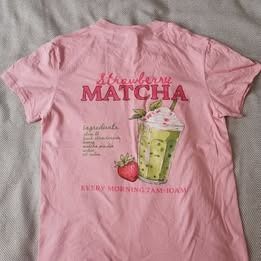 Women t-shirt MATCHA เสื้อยืดผู้หญิง มัทฉะ รูปที่ 3
