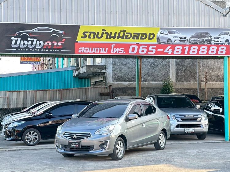 Mitsubishi Attrage 2015 1.2 GLX Sedan เบนซิน ไม่ติดแก๊ส เกียร์อัตโนมัติ เทา รูปที่ 3