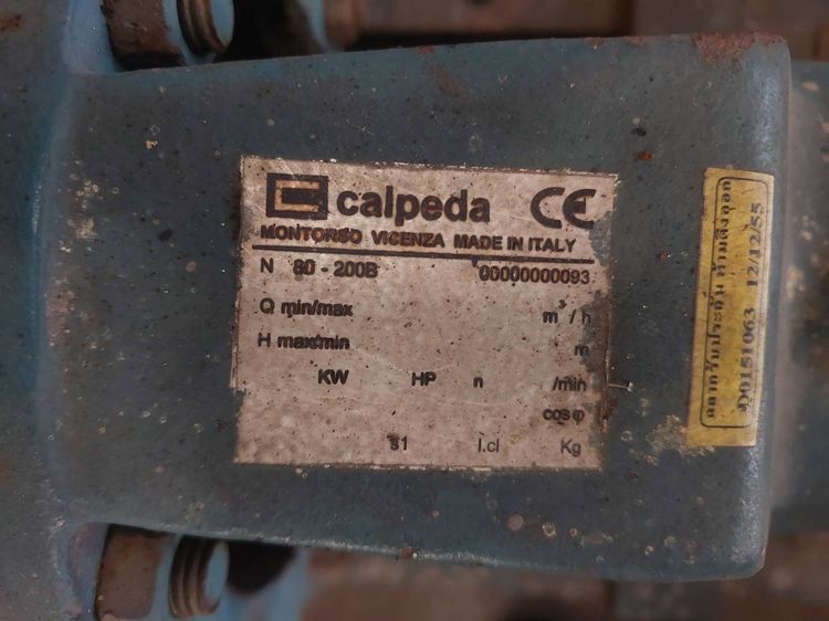 ขายปั้มน้ำ Calpeda รุ่น  80-200B พร้อมมอเตอร์มิตซิบิชิ 30 HP รูปที่ 2