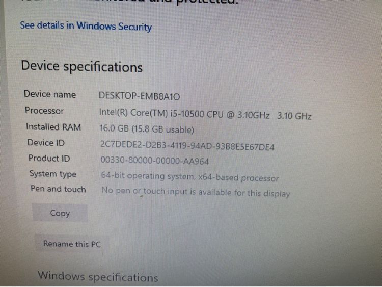 คอมมือ 2 I5 GEN 10 รูปที่ 2