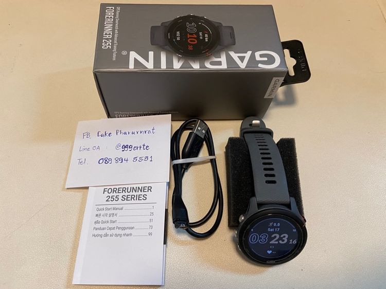 นาฬิกา GARMIN 255 (NO MUSIC) สำหรับ สายวิ่ง สายปั่น มี GPS ในตัว รูปที่ 3