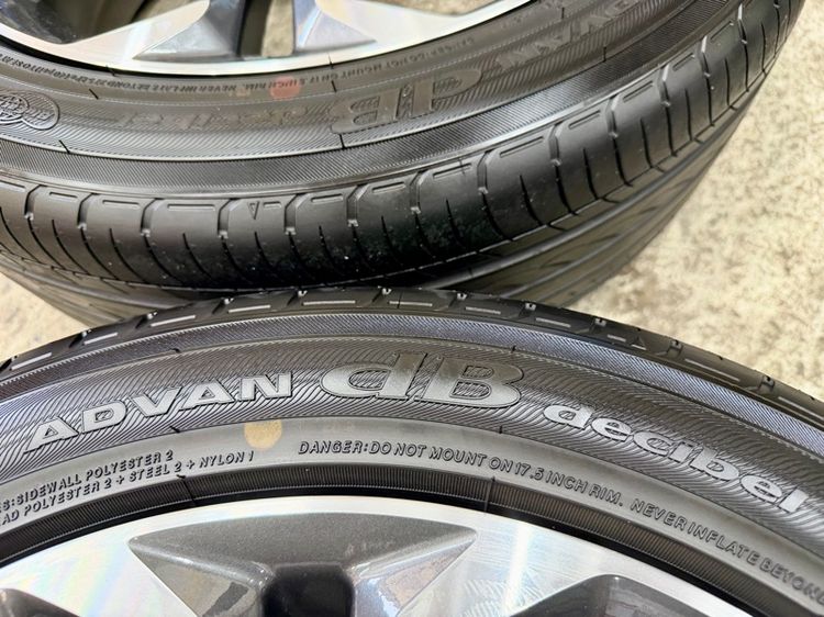 ยางถอดป้ายแดงขอบ 17” ยี่ห้อ YOKOHAMA  รุ่น ADVAN DB DACIBEL ขนาด 215-50R17 ปี 25 ตุ่มหน้ายางยังอยู่ครบ รูปที่ 3