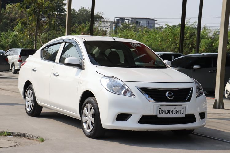 Nissan Almera 2012 1.2 E Sedan เบนซิน ไม่ติดแก๊ส เกียร์อัตโนมัติ ขาว รูปที่ 4