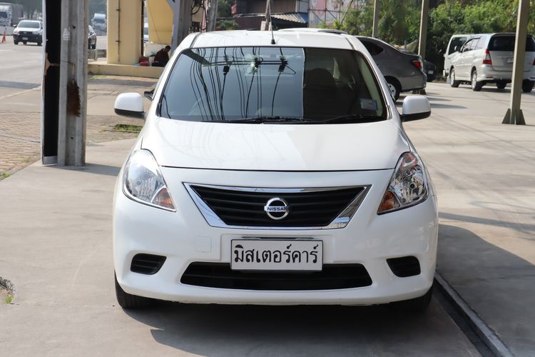 Nissan Almera 2012 1.2 E Sedan เบนซิน ไม่ติดแก๊ส เกียร์อัตโนมัติ ขาว รูปที่ 3