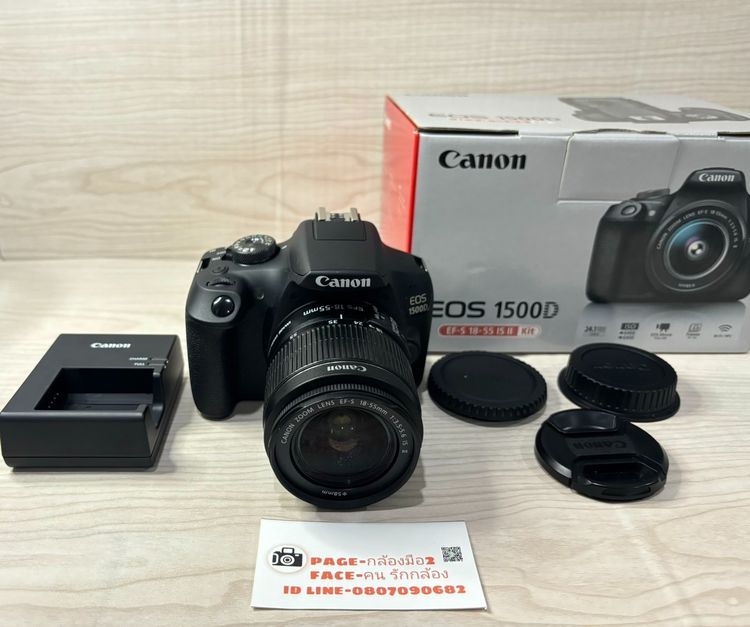 กล้อง DSLR ไม่กันน้ำ CANON 1500D ใช้งานได้ปกติเต็มระบบ 
