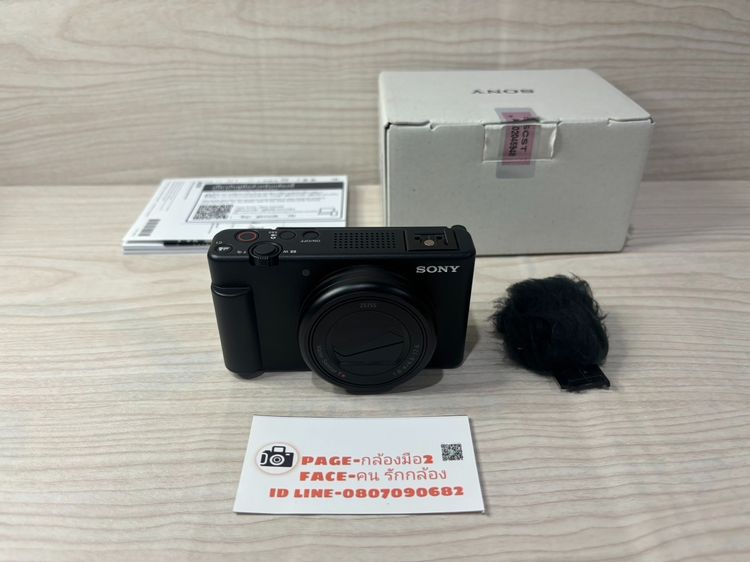 กล้องมิลเลอร์เลส ไม่กันน้ำ SONY ZV1 ใช้งานได้ปกติเต็มระบบ  (เมนูญี่ปุ่น)