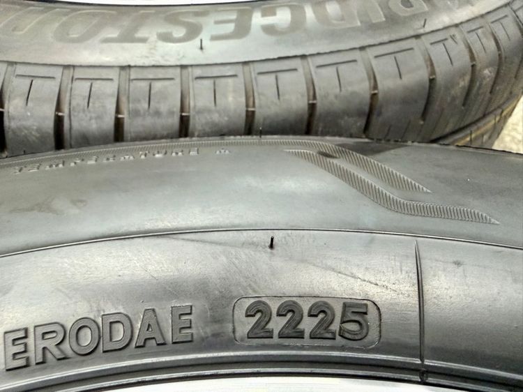 ล้อแม็ก HONDA HRV ขอบ 17” ถอดป้ายแดง ยาง BRIDGESTONE 215-60R17 ปี 25 สีเส้นตุ่มหน้ายางยังอยู่ครบ รูปที่ 11