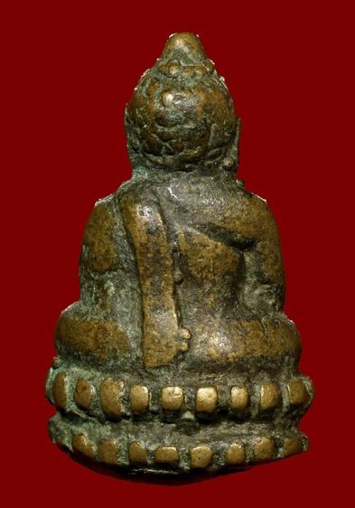 พระเนื้อโลหะเก่าฐาน1.6สูง2.6 ซ.ม BB 222 รูปที่ 2