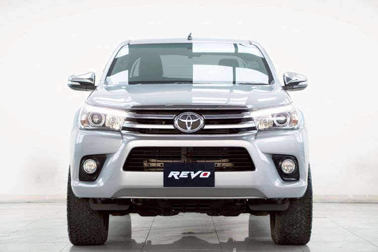 Toyota Hilux Revo 2018 2.4 Prerunner E Plus Pickup ดีเซล ไม่ติดแก๊ส เกียร์ธรรมดา เทา รูปที่ 4