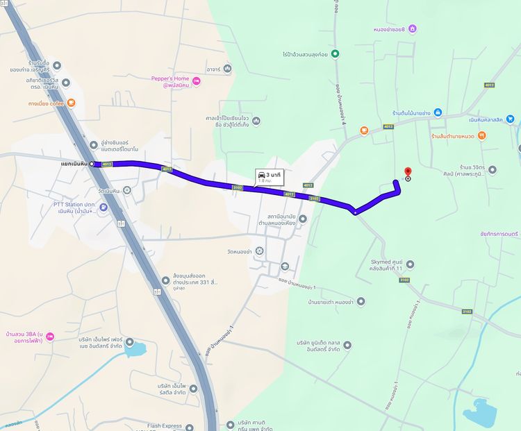 ขายที่ 10 ไร่ พร้อมบ้าน ใกล้ถนน 331 (1.8 กม.) หนองเหียง พนัสนิคม ชลบุรี รูปที่ 4