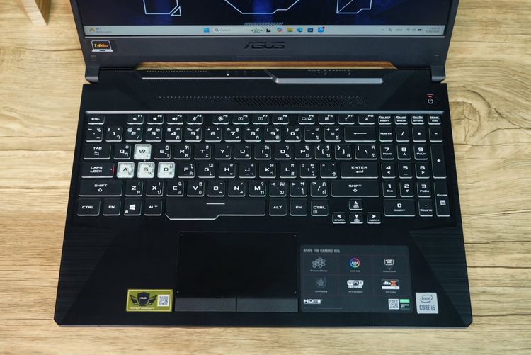 Asus TUF Gaming F15 i5-10300H Ram8 GTX1650(4GB) SSD512GB จอ15.6 FHD 144Hz สเปคเกมมิ่ง คีย์บอร์ดไฟRGB ดีไซน์ฝาหลังสุดเท่ เครื่องพร้อมใช้งาน ส รูปที่ 5