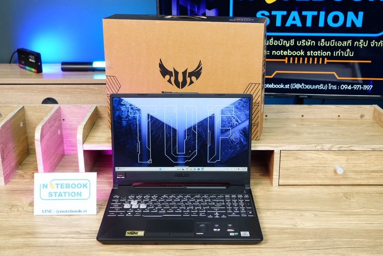 อื่นๆ วินโดว์ 8 กิกะไบต์ ไม่ใช่ Asus TUF Gaming F15 i5-10300H Ram8 GTX1650(4GB) SSD512GB จอ15.6 FHD 144Hz สเปคเกมมิ่ง คีย์บอร์ดไฟRGB ดีไซน์ฝาหลังสุดเท่ เครื่องพร้อมใช้งาน ส