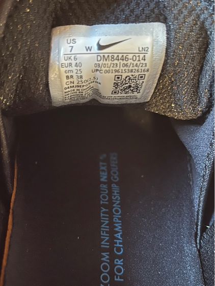 รองเท้ากอล์ฟ NIKE สภาพใหม่มาก อย่างสวย รูปที่ 6