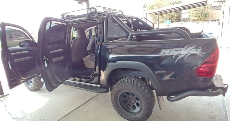 Toyota Hilux Revo 2016 2.4 G Prerunner Pickup ดีเซล เกียร์อัตโนมัติ ดำ รูปที่ 4