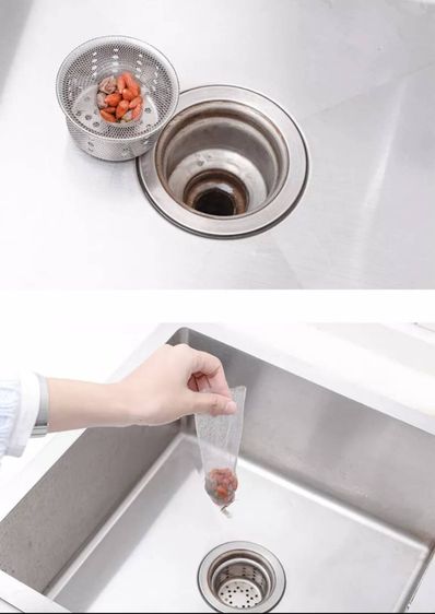 ถุงกรองเศษอาหาร ตาข่ายกรองเศษอาหาร 100ชิ้นต่อแพ็ค รูปที่ 11