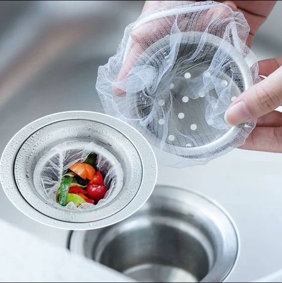 ถุงกรองเศษอาหาร ตาข่ายกรองเศษอาหาร 100ชิ้นต่อแพ็ค