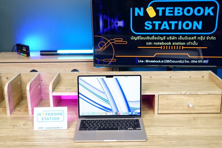 APPLE Macbook Air M2 ram8 ssd256 จอ13.6 2k Cycle count เพียง 75 ครั้ง เครื่องสวย รีเซ็ตพร้อมใช้งาน ขายเพียง 19,990.- รูปที่ 2