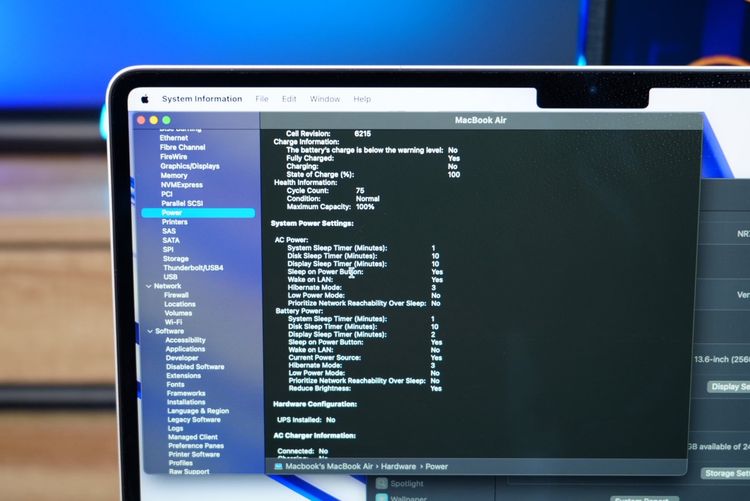 APPLE Macbook Air M2 ram8 ssd256 จอ13.6 2k Cycle count เพียง 75 ครั้ง เครื่องสวย รีเซ็ตพร้อมใช้งาน ขายเพียง 19,990.- รูปที่ 10