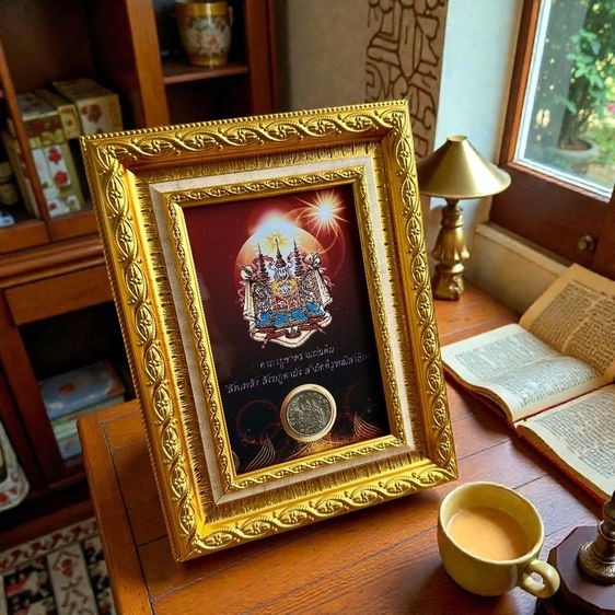 เหรียญครุฑ2517 ใส่กรอบรูปขนาด7x9นิ้ว รูปที่ 13