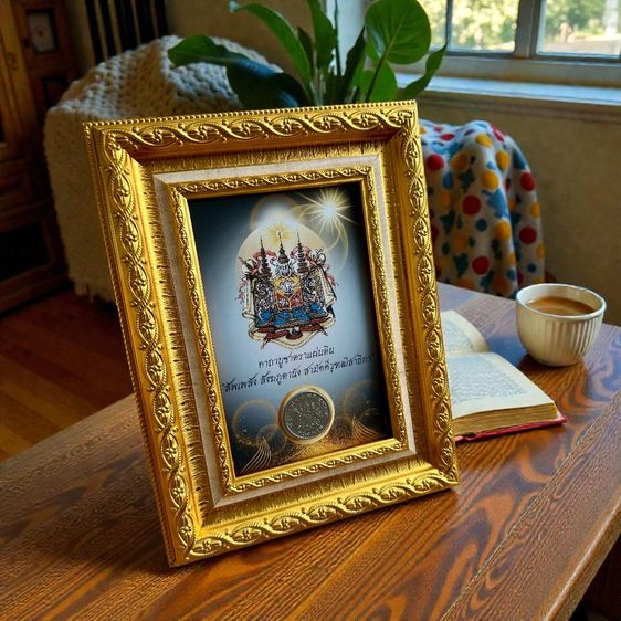 เหรียญครุฑ2517 ใส่กรอบรูปขนาด7x9นิ้ว รูปที่ 12
