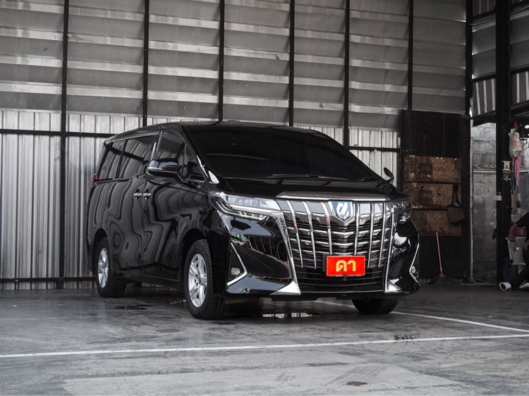 Toyota Alphard 2023 2.5 Hybrid E-Four 4WD Utility-car ไฮบริด ไม่ติดแก๊ส เกียร์อัตโนมัติ ดำ รูปที่ 3