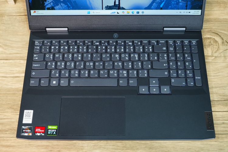 Lenovo IdeaPad Gaming 3 Ryzen5-7535HS RAM16 RTX2050(4GB) SSD512GB จอ15.6 FHD 120Hz สเปคเกมมิ่ง คีย์บอร์ดไฟสีขาว ดีไซน์สวย เรียบหรูดูทันสมัย  รูปที่ 4