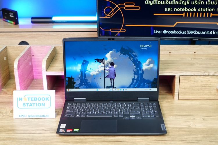 วินโดว์ 16 กิกะไบต์ ไม่ใช่ Lenovo IdeaPad Gaming 3 Ryzen5-7535HS RAM16 RTX2050(4GB) SSD512GB จอ15.6 FHD 120Hz สเปคเกมมิ่ง คีย์บอร์ดไฟสีขาว ดีไซน์สวย เรียบหรูดูทันสมัย 