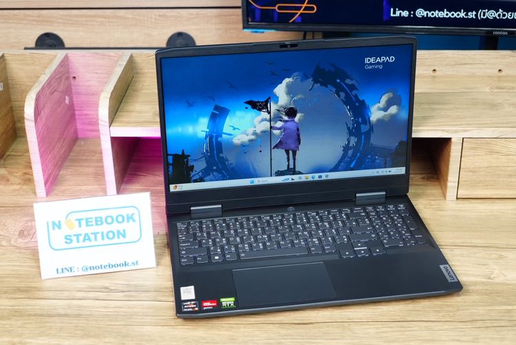 Lenovo IdeaPad Gaming 3 Ryzen5-7535HS RAM16 RTX2050(4GB) SSD512GB จอ15.6 FHD 120Hz สเปคเกมมิ่ง คีย์บอร์ดไฟสีขาว ดีไซน์สวย เรียบหรูดูทันสมัย  รูปที่ 2
