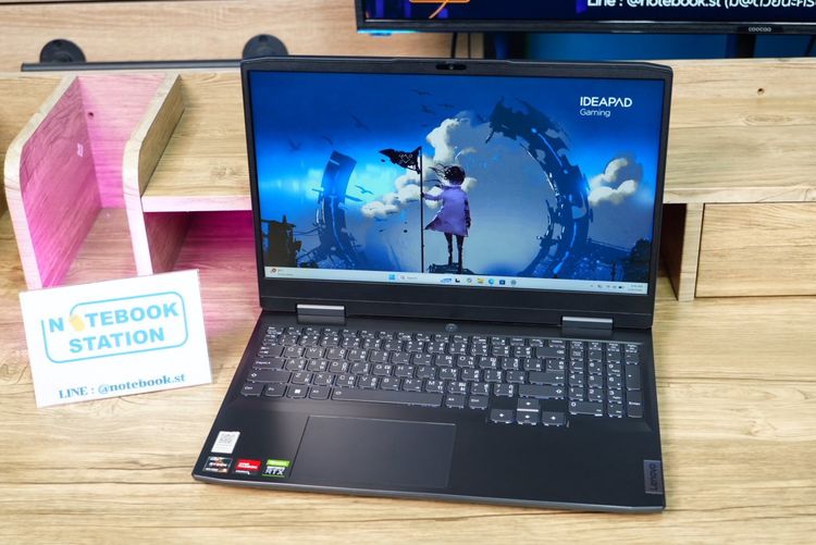 Lenovo IdeaPad Gaming 3 Ryzen5-7535HS RAM16 RTX2050(4GB) SSD512GB จอ15.6 FHD 120Hz สเปคเกมมิ่ง คีย์บอร์ดไฟสีขาว ดีไซน์สวย เรียบหรูดูทันสมัย  รูปที่ 3