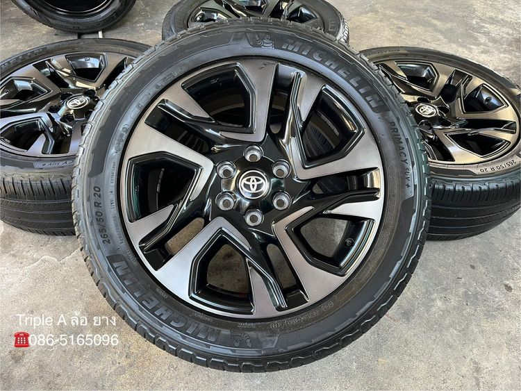 ✨ล้อแม็ก✨Toyota Fortuner GR Sport ขอบ 20 สีดำหน้าชา พร้อมยาง 265-50-20 Michelin🌟ปลายปี 23🌟 รูปที่ 2