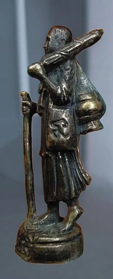 พระสีวะลีเนื้อทองเหลืองเก่า ตอกโค๊ตนะที่ย่าม ไม่ทราบที่ รูปที่ 7