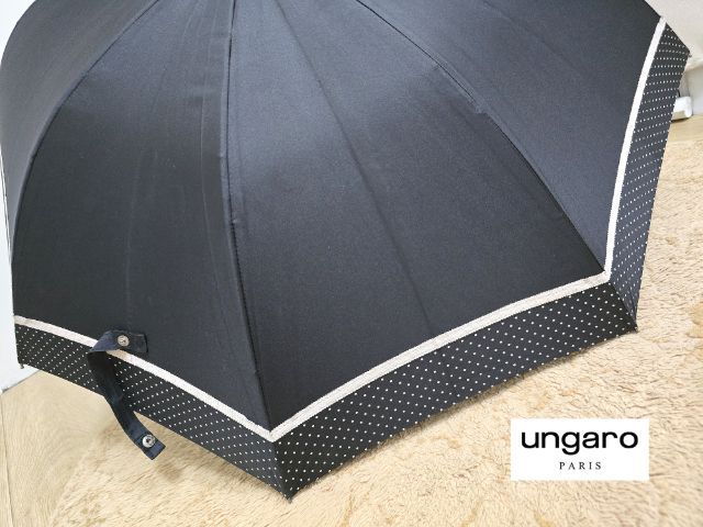 ร่มคัดโกดังญี่ปุ่น แบรนด์ Ungaro จาก paris🇨🇵 กันยูวี ตำหนิด้ามถลอกเล็กน้อย ไม่มีผลต่อการใช้งาน รูปที่ 4