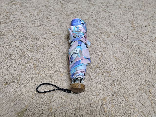 ร่มคัดโกดังญี่ปุ่น ผ้าซาตินเนื้อดี ลายดอกทิวลิป💐 ม่วงชมพู ใหม่ไม่ตำหนิ รูปที่ 5