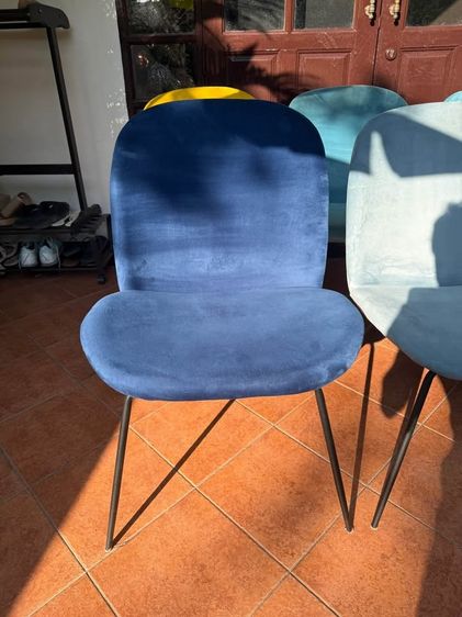 Luxury Velvet Dining Room Chairs Set of 8 Premium quality เก้าอี้รับประทานอาหาร รูปที่ 7