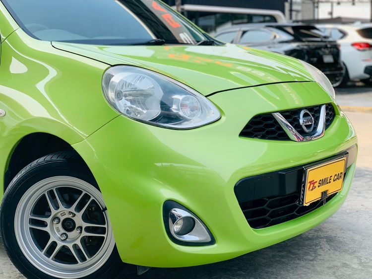 Nissan March 2016 1.2 V Sedan เบนซิน ไม่ติดแก๊ส เกียร์อัตโนมัติ เขียว รูปที่ 4