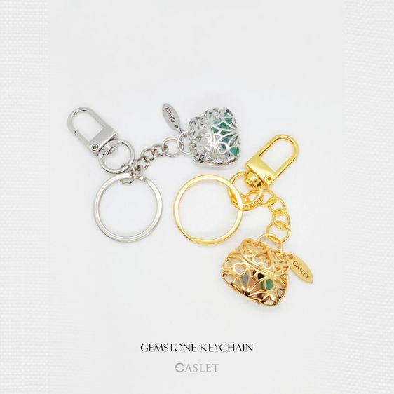 CASLET พวงกุญแจหินนำโชค (ทักแชทเลือกชนิดหิน) รูปที่ 2