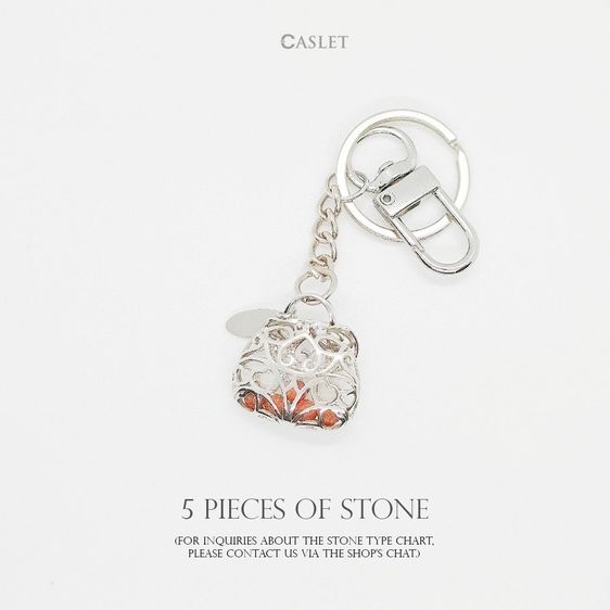 CASLET พวงกุญแจหินนำโชค (ทักแชทเลือกชนิดหิน) รูปที่ 9