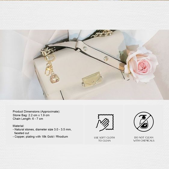 CASLET พวงกุญแจหินนำโชค (ทักแชทเลือกชนิดหิน) รูปที่ 12