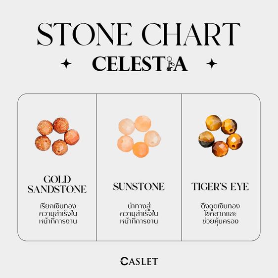 CASLET พวงกุญแจหินนำโชค (ทักแชทเลือกชนิดหิน) รูปที่ 5