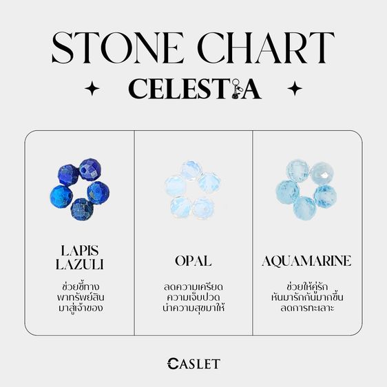 CASLET พวงกุญแจหินนำโชค (ทักแชทเลือกชนิดหิน) รูปที่ 7