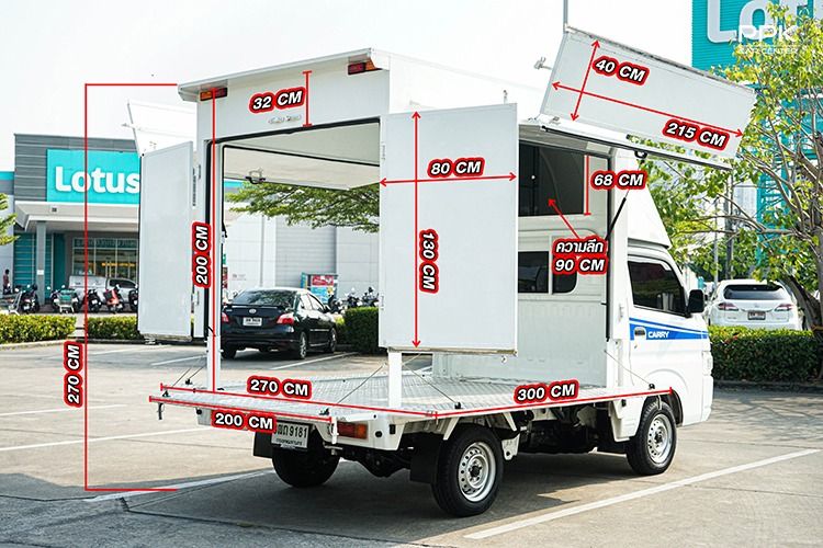 Suzuki Carry 2022 1.5 Pickup เบนซิน ไม่ติดแก๊ส เกียร์ธรรมดา ขาว รูปที่ 3