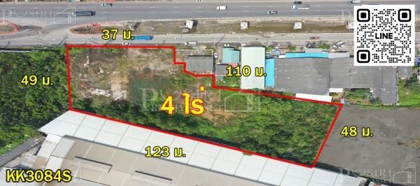 โชว์รูม โกดังพร้อมหน้าร้าน ต้องแปลงนี้ ที่ถมแล้ว 4 ไร่ ติดพระราม 2 โดดเด่น เข้าออกง่าย ราคาจับต้องได้ - KK3084S รูปที่ 2